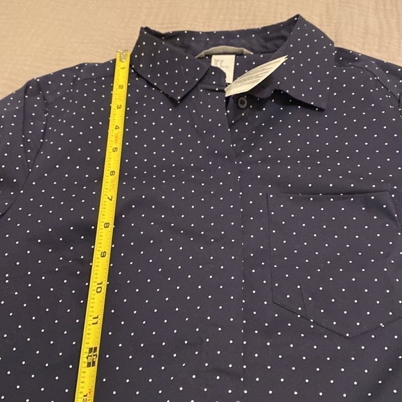 H&M fitted polka  dot shirt . Size 0 . NEW - Picture 7 of 10